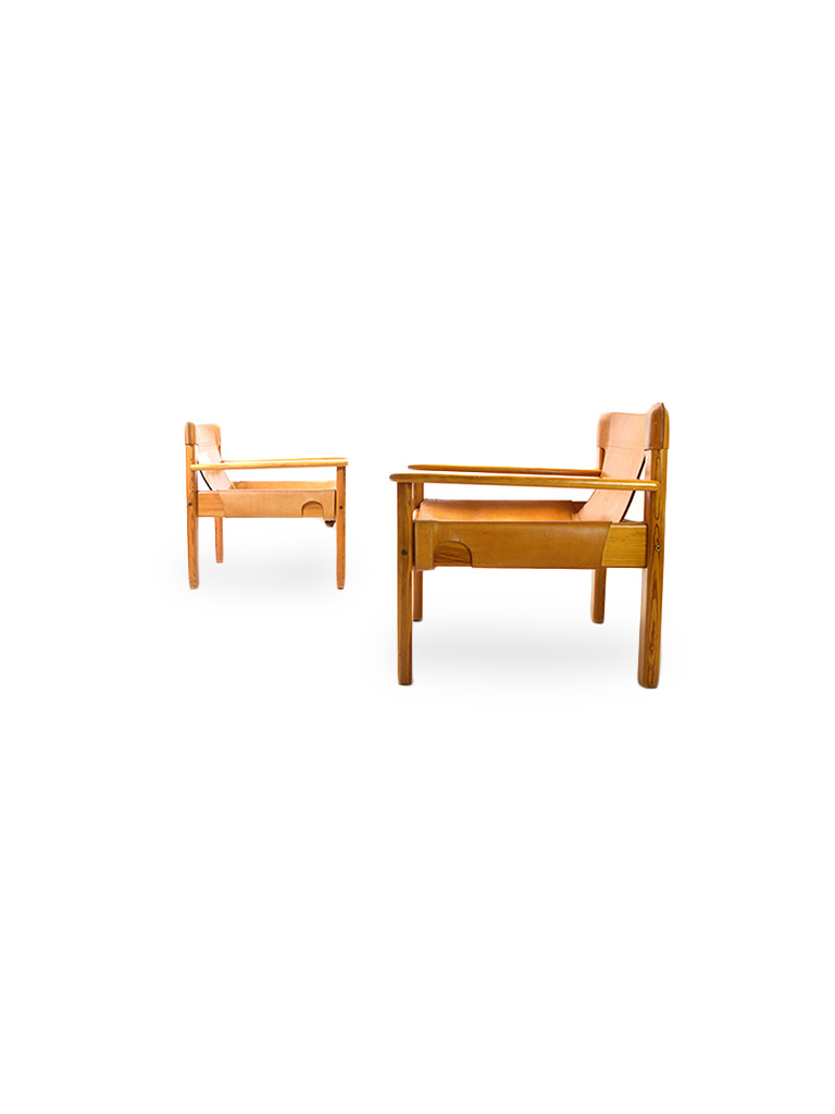 A PAIR OF EASY CHAIRS BY KARIN MOBRING