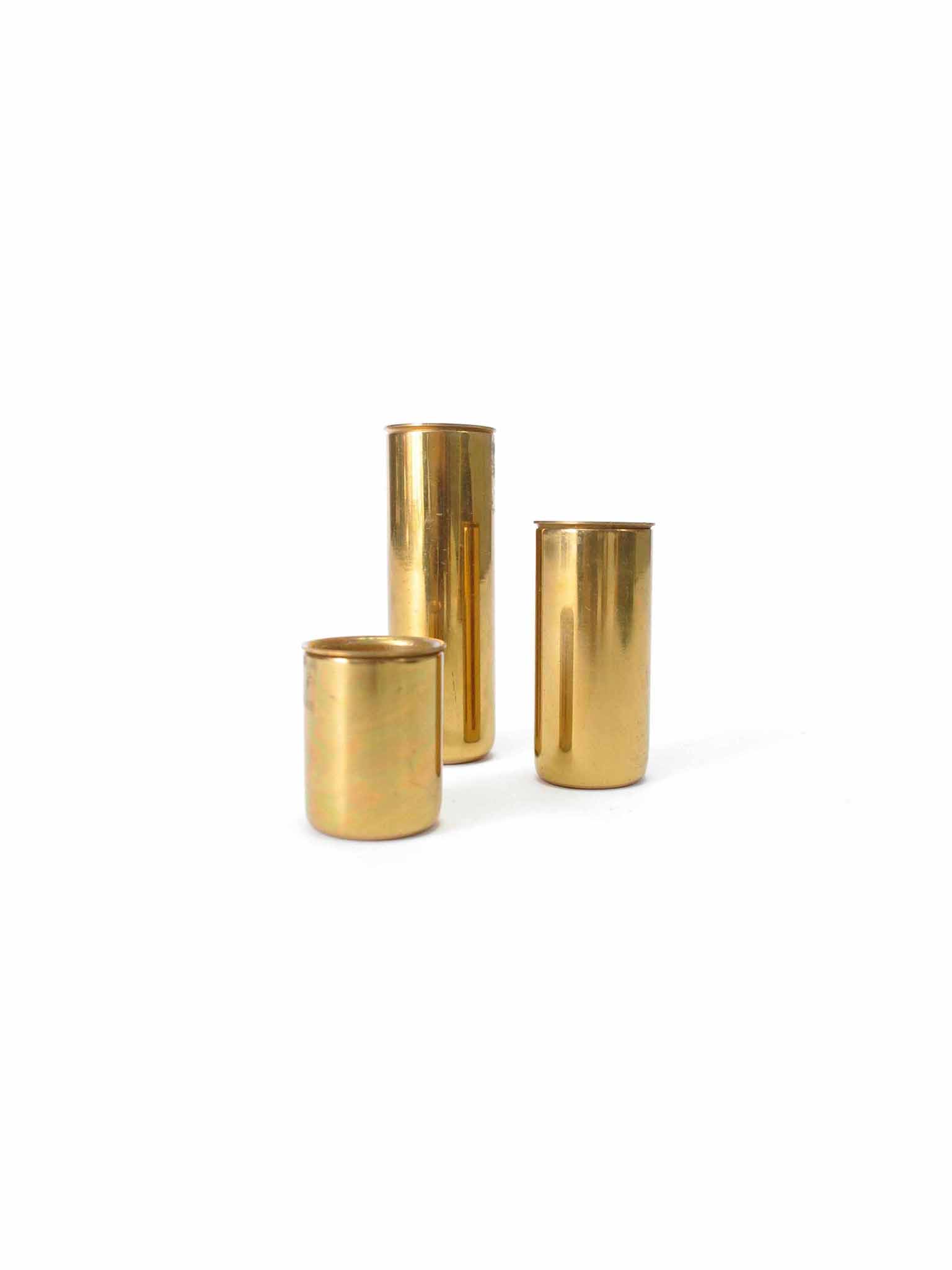 SET OF BRASS CANDLEHOLDERS