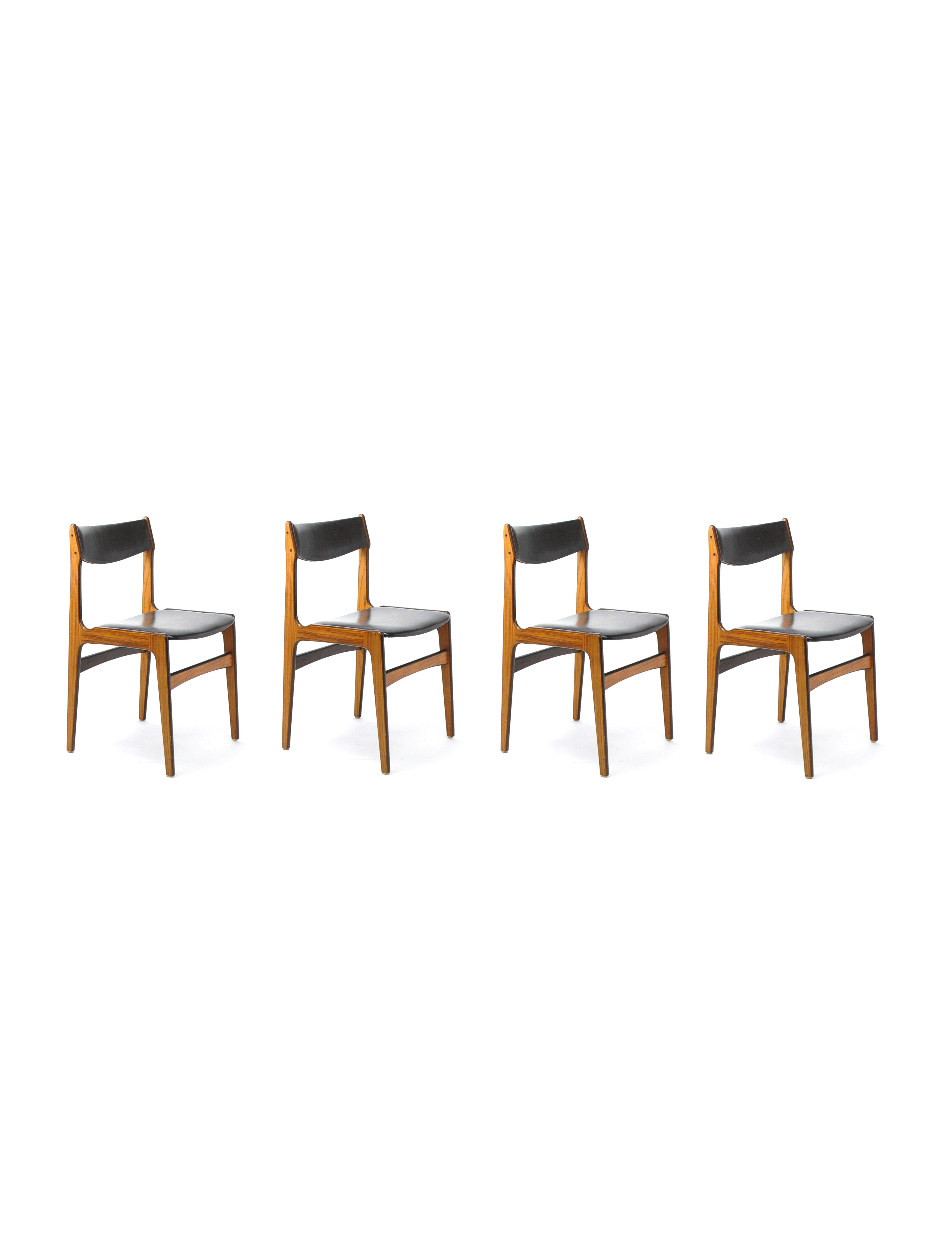 SET OF FOUR CHAIRS ATTRIBUTED TO ERIK BUCK