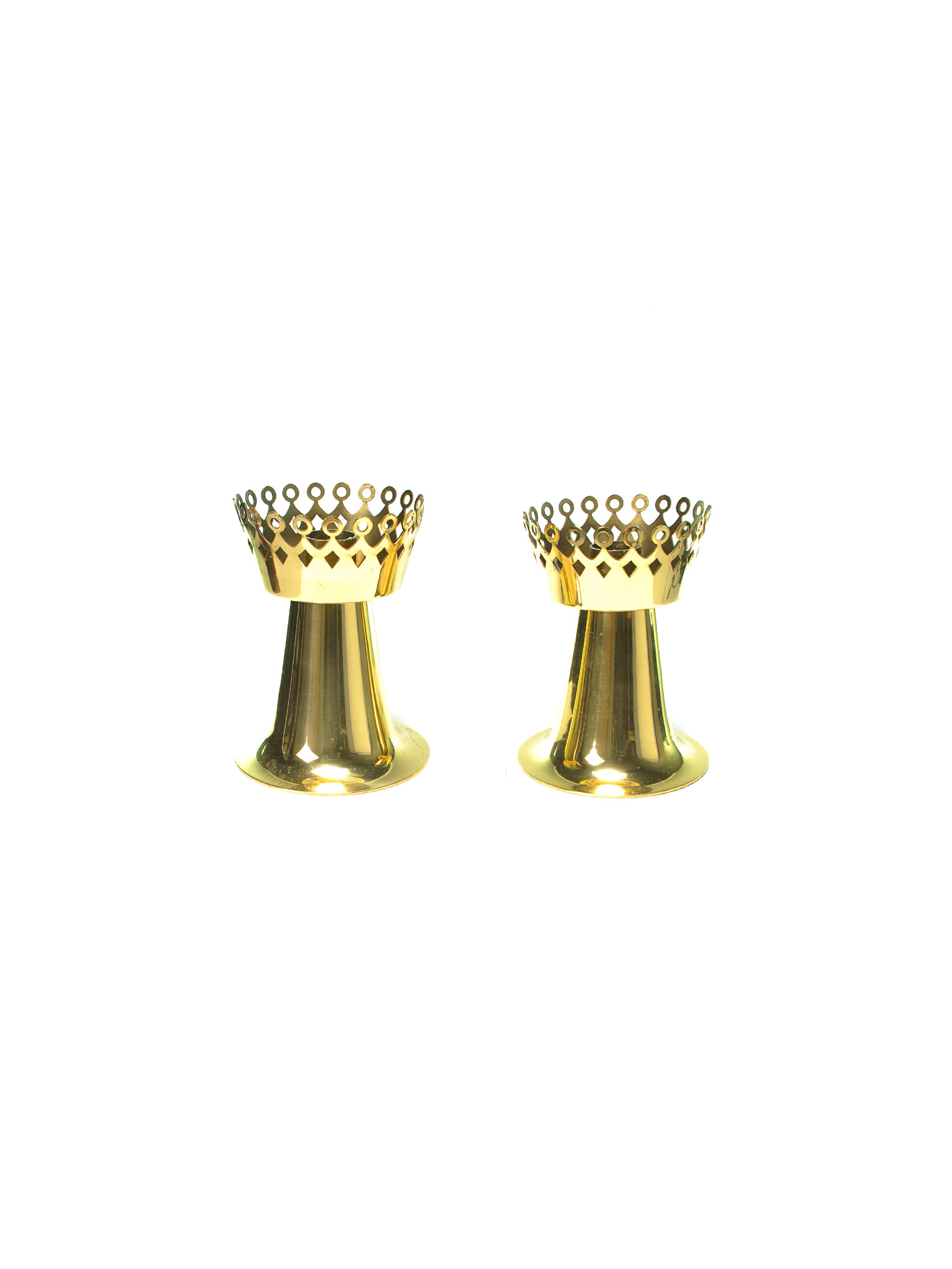 HANS-AGNE JAKOBSSON BRASS CANDLEHOLDERS