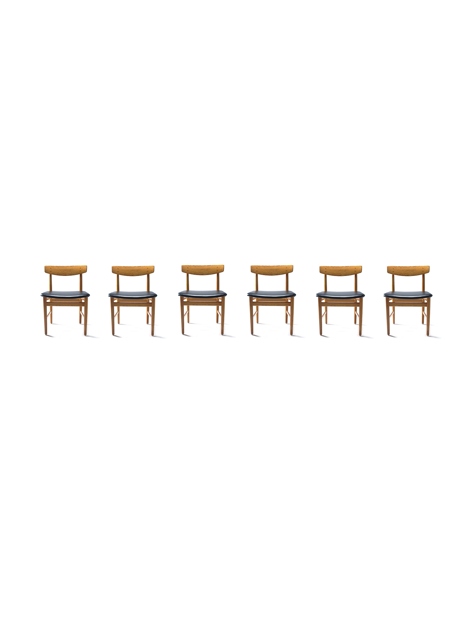 SET OF CHAIRS BY BØRGE MOGENSEN